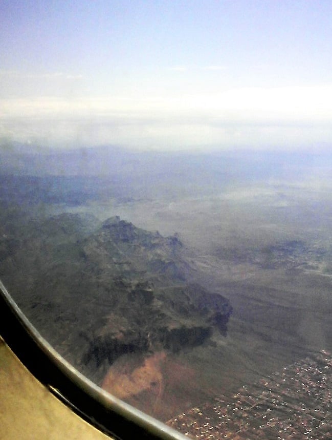 Flying into Arizona